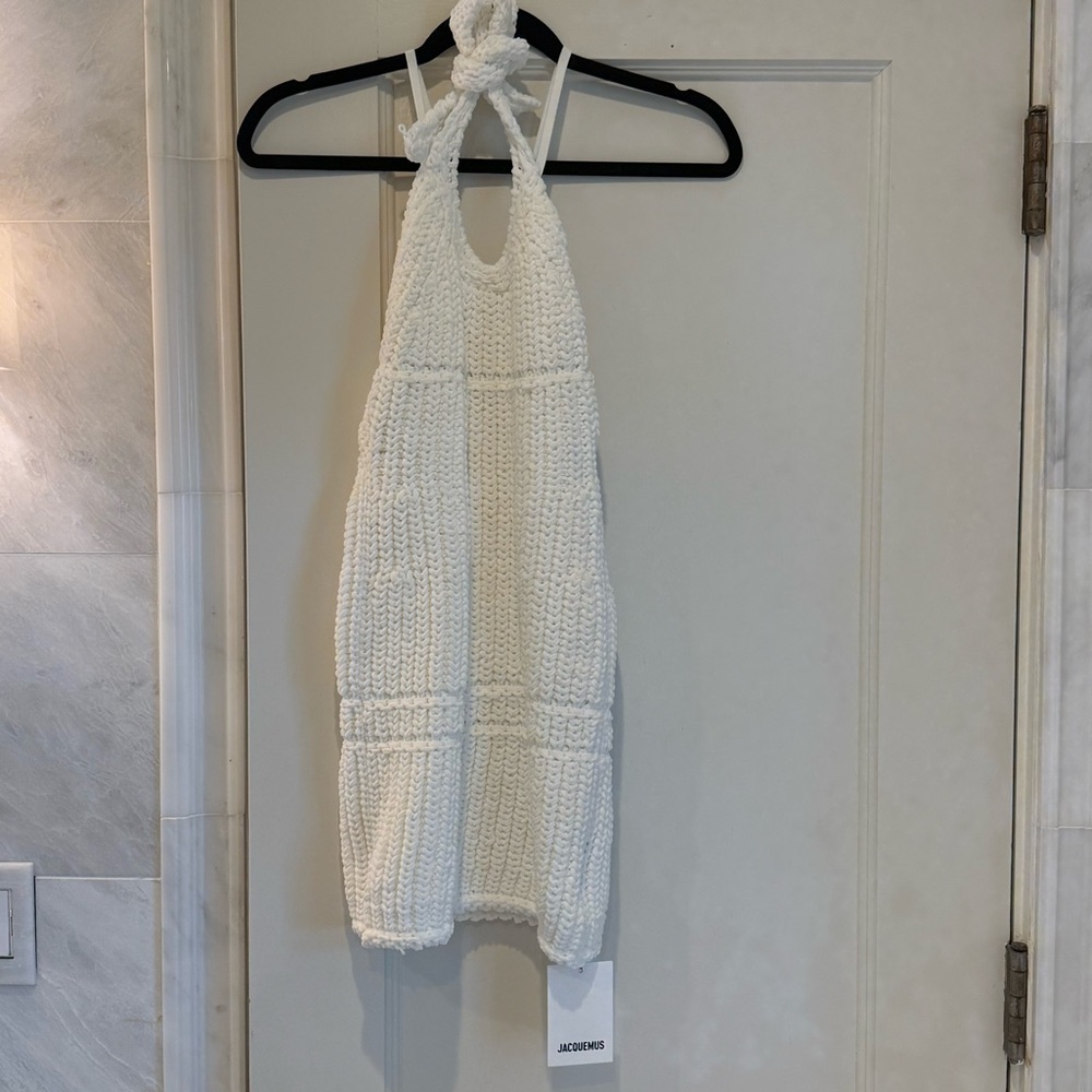 JACQUEMUS White 'La Robe Nuvola' Minidress size 32
